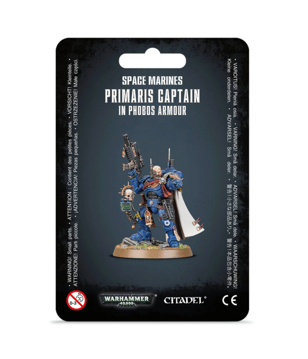 SPACE MARINES PRIMARIS CAPTAIN IN PHOBOS ARMOUR
