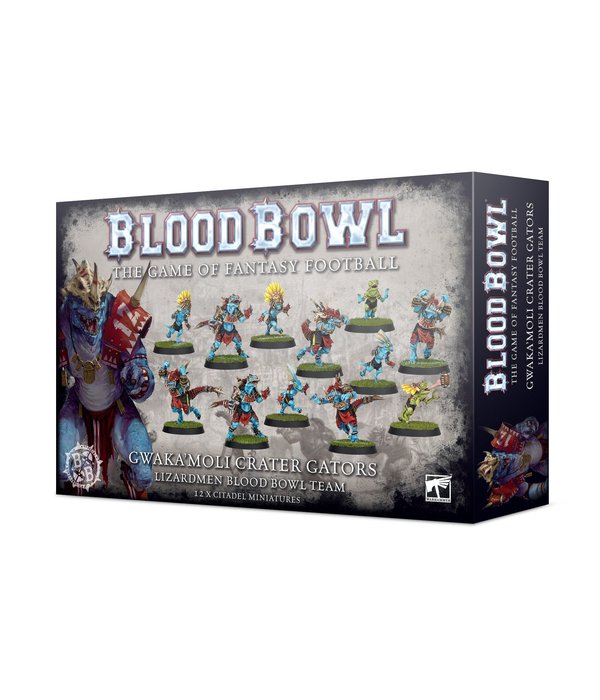 BLOOD BOWL LIZARDMEN GWAKAMOLI CRATER GATORS TEAM