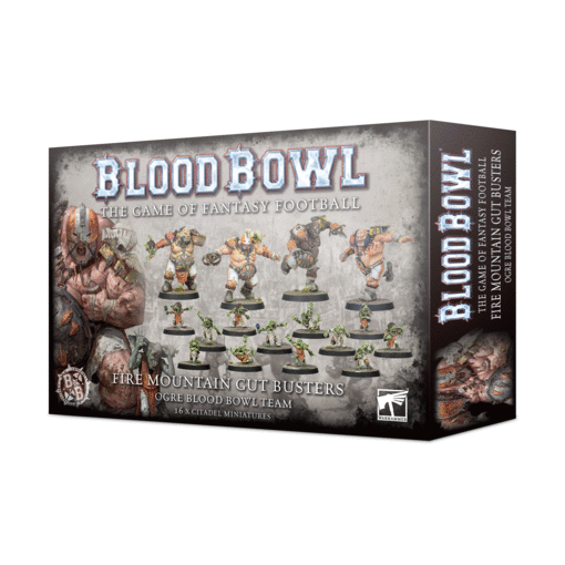 BLOOD BOWL FIRE MOUNTAIN GUT BUSTERS OGRE TEAM