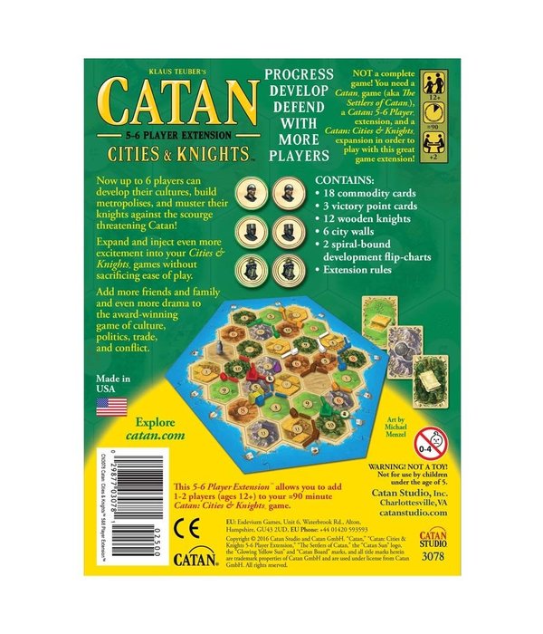 CATAN CITIES and KNIGHTS 5 AND 6 PLAYER EXPANSION