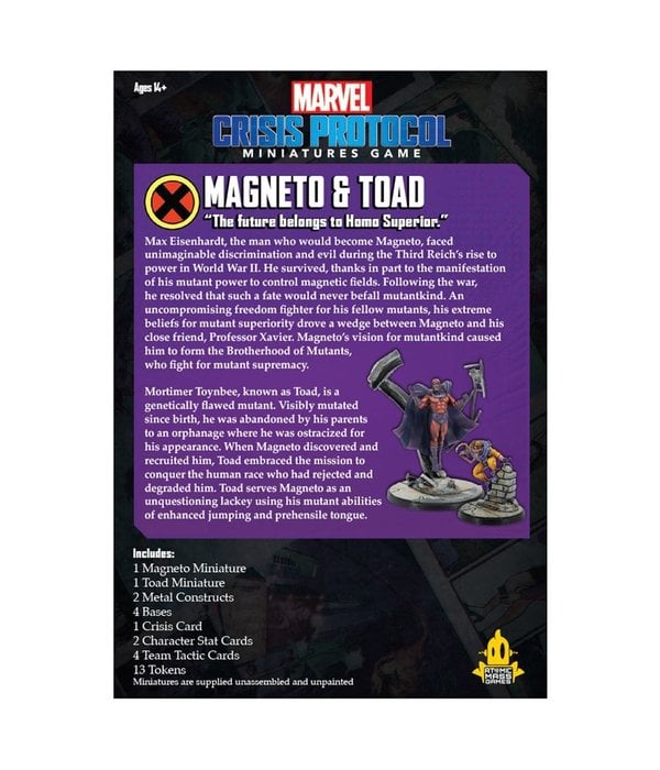 Marvel Crisis Protocol Magneto and Toad