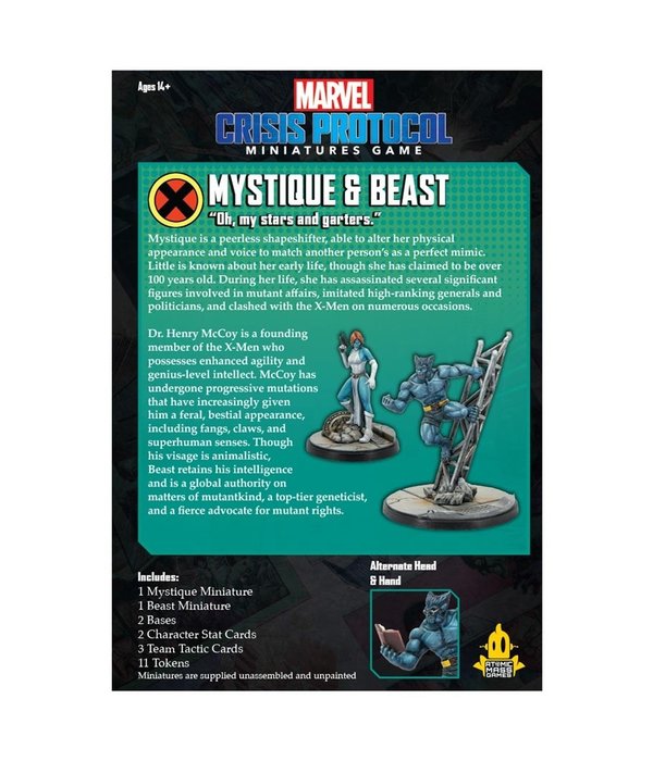 Marvel Crisis Protocol Beast and Mystique