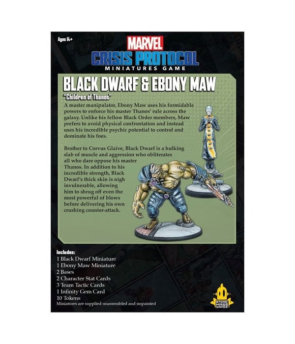 Marvel Crisis Protocol BLACK DWARF and EBONY MAW