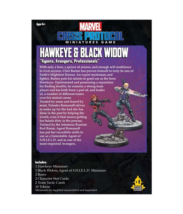 Marvel Crisis Protocol Hawkeye & Black Widow