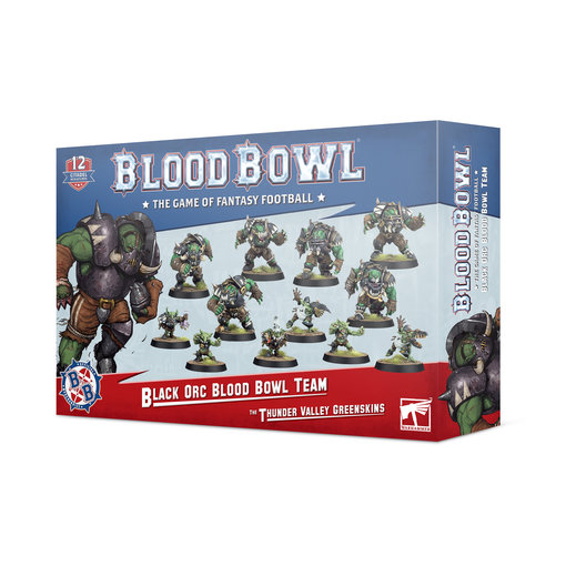 BLOOD BOWL BLACK ORC TEAM THE THUNDER VALLEY GREENSKINS