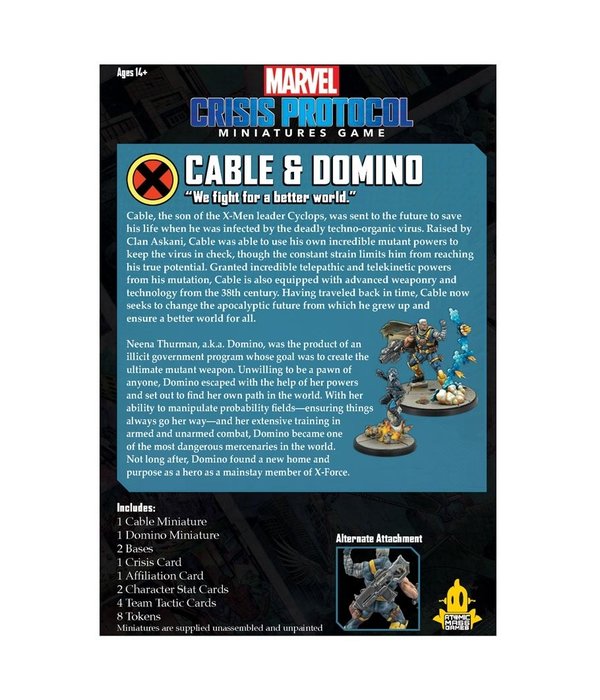 Marvel Crisis Protocol Domino and Cable Character Pack