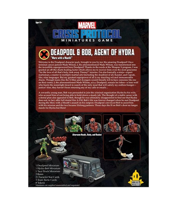 Marvel Crisis Protocol Deadpool and Bob Agent of Hydra