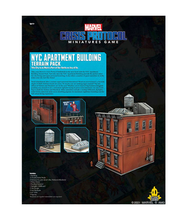 Marvel Crisis Protocol NYC Apartment Building Terrain