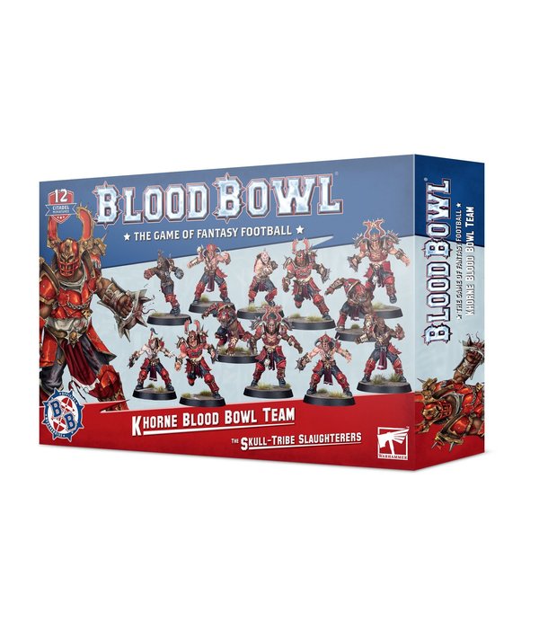 BLOOD BOWL KHORNE TEAM SKULL TRIBE SLAUGHTERERS