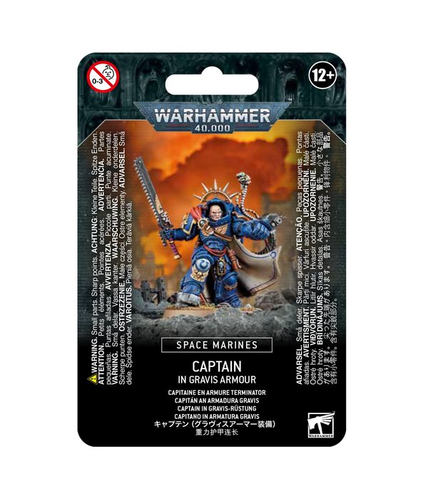 SPACE MARINES CAPTAIN IN GRAVIS ARMOUR WITH MASTER CRAFTED HEAVY BOLT RIFLE