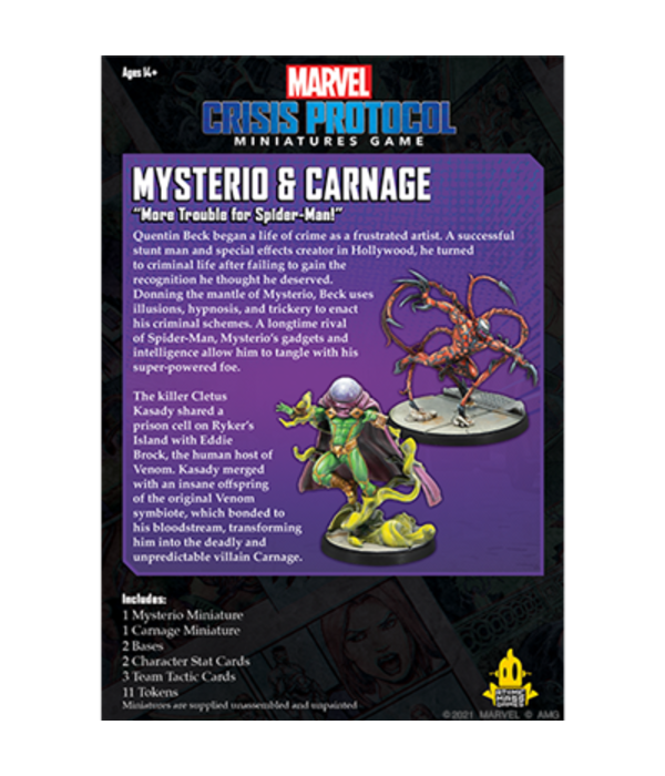 Marvel Crisis Protocol Mysterio and Carnage