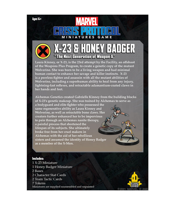 MARVEL CRISIS PROTOCOL X-23 & HONEY BADGER