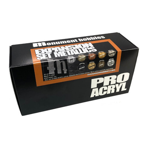 Monument Pro Acryl Metallic Paint Set