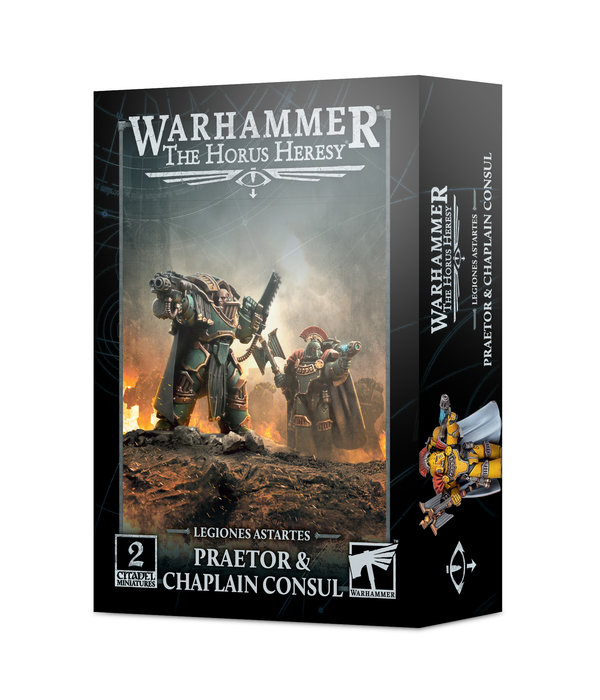 HORUS HERESY LEGIONES ASTARTES CATAPHRACTII PRAETOR AND CHAPLAIN CONSUL