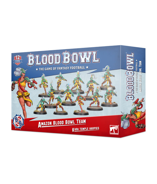 BLOOD BOWL AMAZON TEAM KARA TEMPLE HARPIES