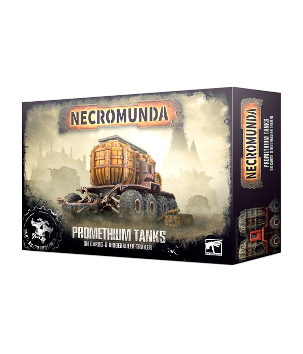 NECROMUNDA PROMETHIUM TANKS ON CARGO-8 TRAILER