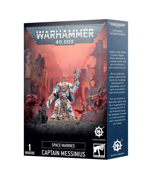 SPACE MARINES WHITE CONSULS CAPTAIN MESSINIUS