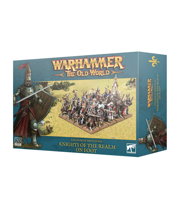 THE OLD WORLD KINGDOM OF BRETONNIA KNIGHTS OF THE REALM ON FOOT