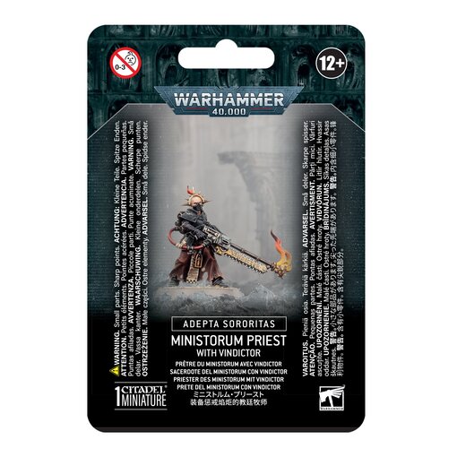 ADEPTA SORORITAS  MINISTORUM PRIEST WITH VINDICTOR