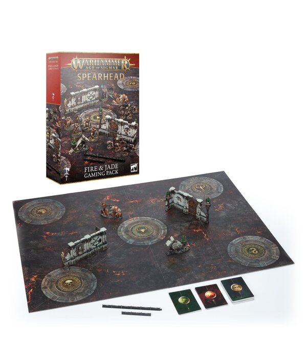 AGE OF SIGMAR FIRE AND JADE GAMING PACK 4TH EDITION