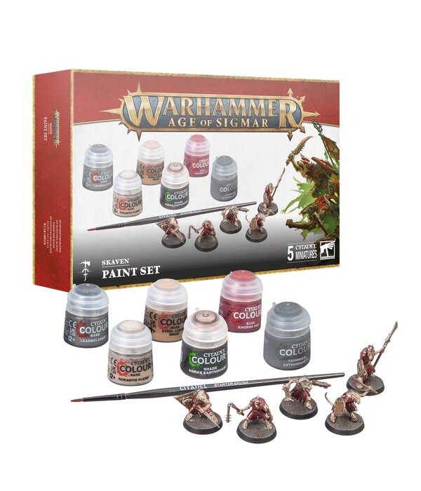 AGE OF SIGMAR SKAVEN AND PAINT SET