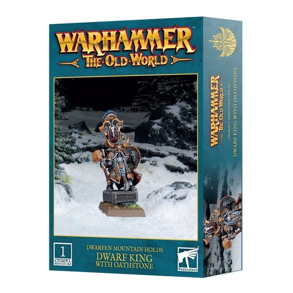 OLD WORLD DWARFEN MOUNTAIN HOLDS DWARF KING WITH OATHSTONE