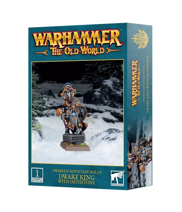 OLD WORLD DWARFEN MOUNTAIN HOLDS DWARF KING WITH OATHSTONE