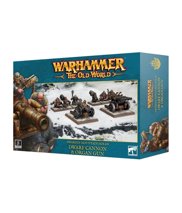 OLD WORLD DWARFEN MOUNTAIN HOLDS CANNON AND ORGAN GUN