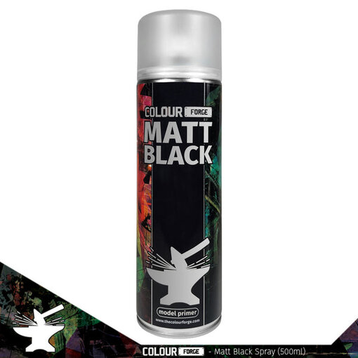 Colour Forge Spray Matt Black (500ml) (ADDITIONAL SHIPPING)