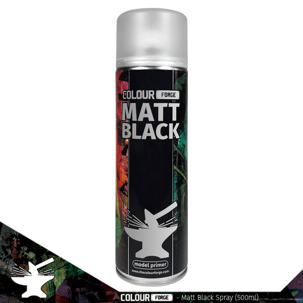 Colour Forge Spray Matt Black (500ml) (ADDITIONAL SHIPPING)