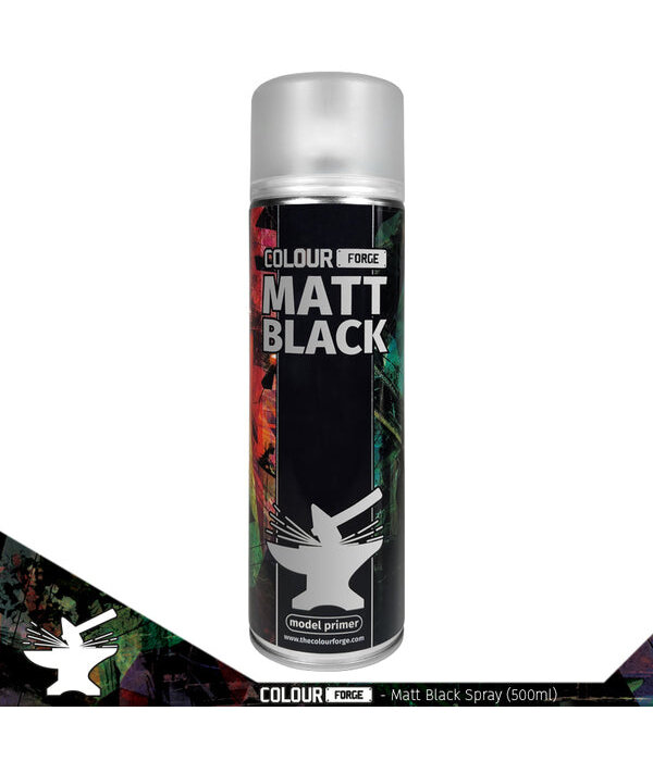 Colour Forge Spray Matt Black (500ml) (ADDITIONAL SHIPPING)