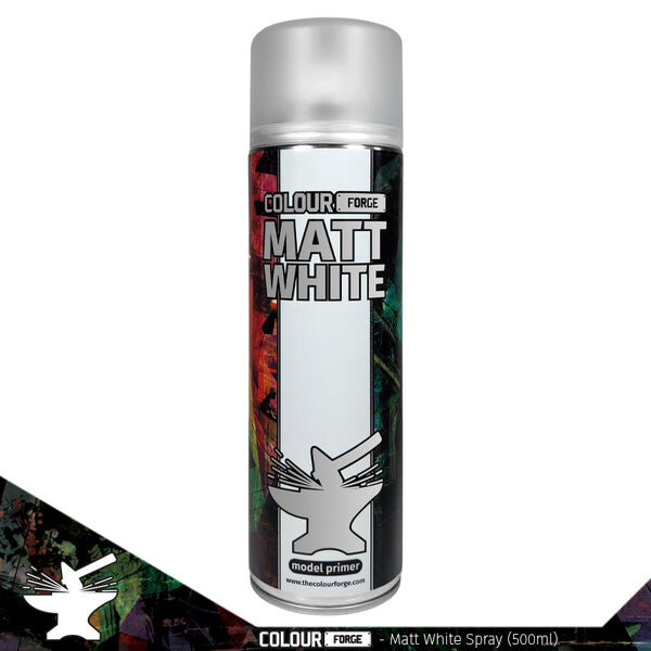 Colour Forge Spray Matt White (500ml) (ADDITIONAL SHIPPING)