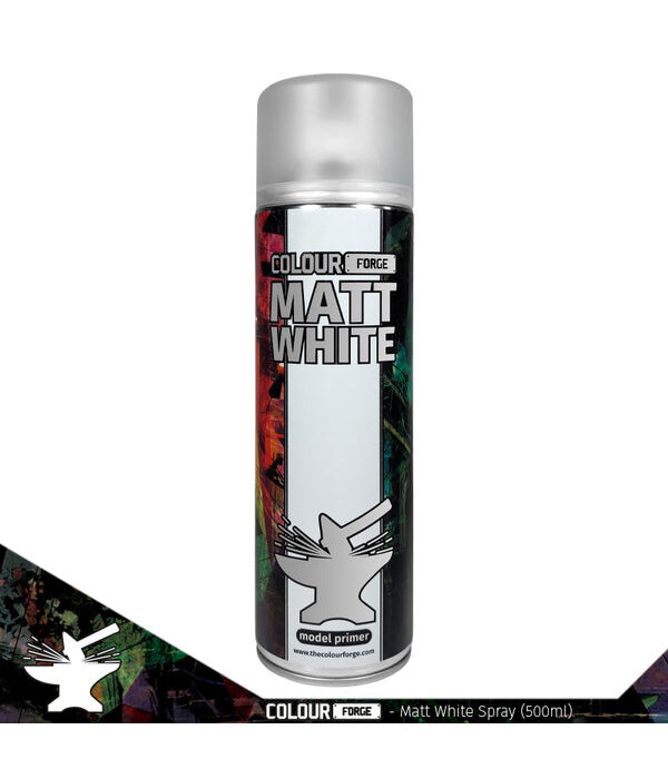 Colour Forge Spray Matt White (500ml) (ADDITIONAL SHIPPING)