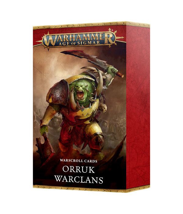 WARSCROLL CARDS ORRUK WARCLANS 2024