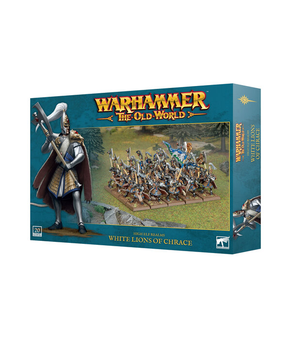 THE OLD WORLD HIGH ELF REALMS WHITE LIONS OF CHRACE