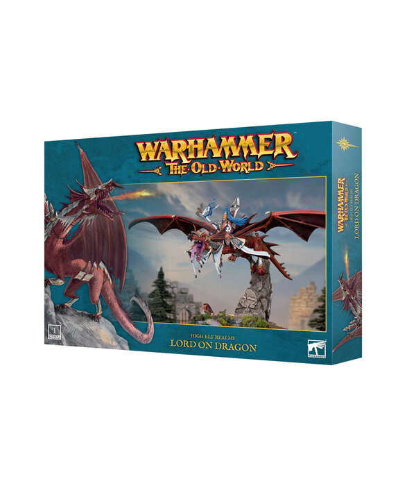 THE OLD WORLD HIGH ELF REALMS LORD ON DRAGON