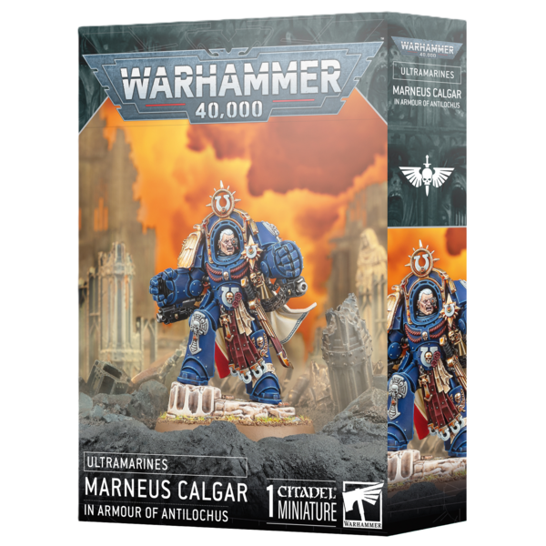 SPACE MARINES MARNEUS CALGAR IN ARMOUR OF ANTILOCHUS