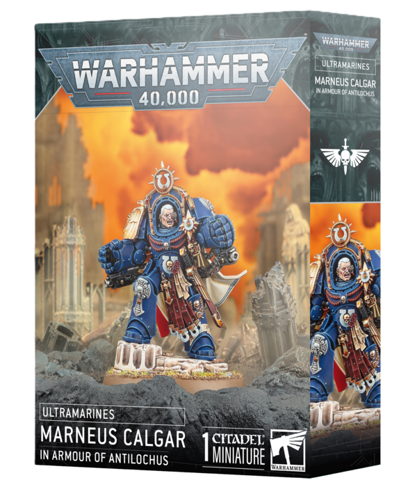 SPACE MARINES MARNEUS CALGAR IN ARMOUR OF ANTILOCHUS