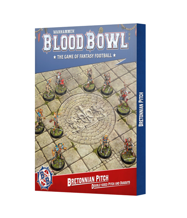 BLOOD BOWL BRETONNIAN TEAM PITCH AND DUGOUTS