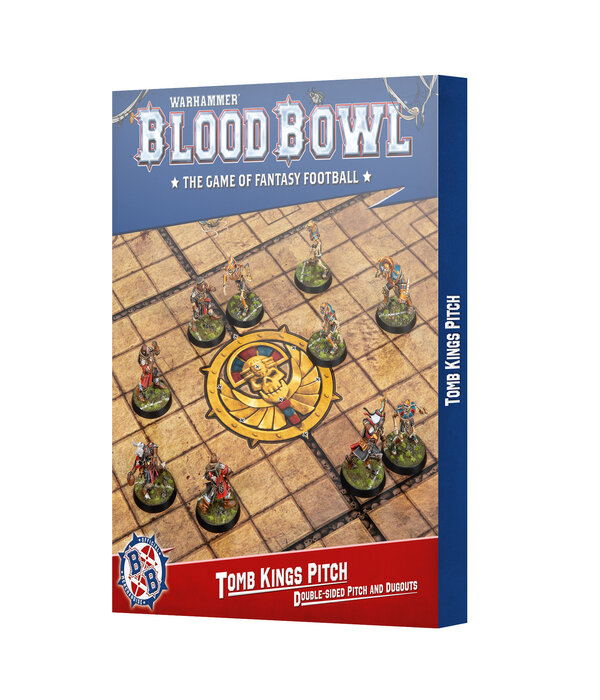BLOOD BOWL TOMB KINGS TEAM PITCH AND DUGOUTS