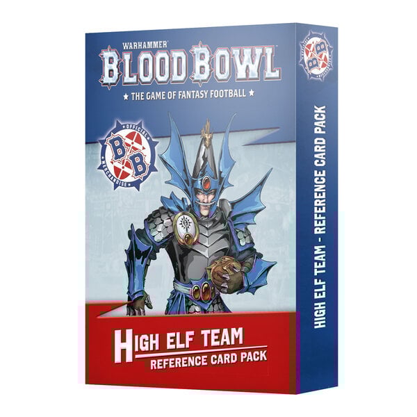 BLOOD BOWL HIGH ELF TEAM REFERENCE CARDS
