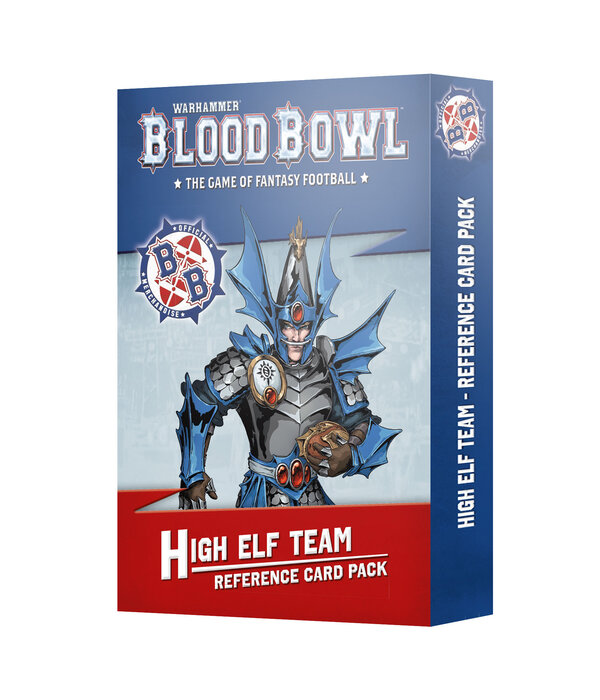 BLOOD BOWL HIGH ELF TEAM REFERENCE CARDS