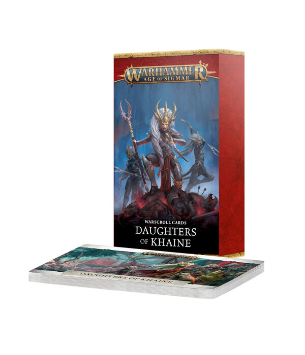 WARSCROLL CARDS DAUGHTERS OF KHAINE (2026)
