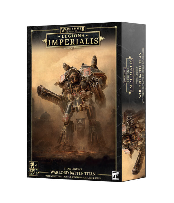 LEGIONS IMPERIALIS WARLORD TITAN WITH VOLKITE DESTRUCTOR AND MACRO GATLING BLASTER