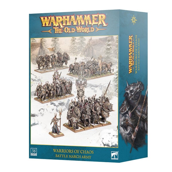 THE OLD WORLD WARRIORS OF CHAOS BATTLE MARCH ARMY