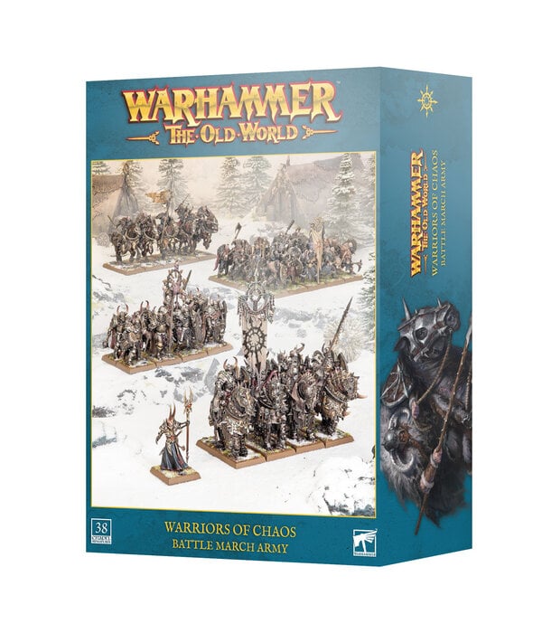 THE OLD WORLD WARRIORS OF CHAOS BATTLE MARCH ARMY