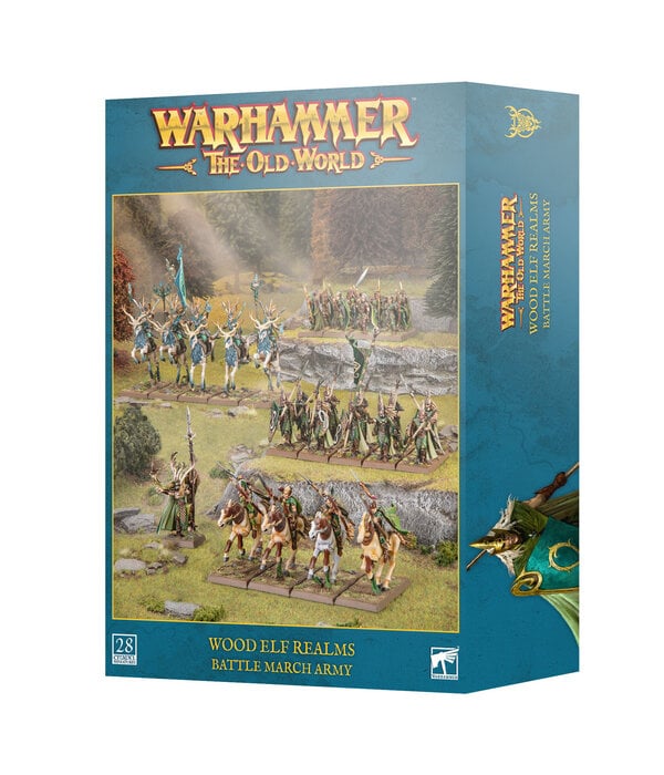 OLD WORLD WOOD ELF REALMS BATTLE MARCH ARMY