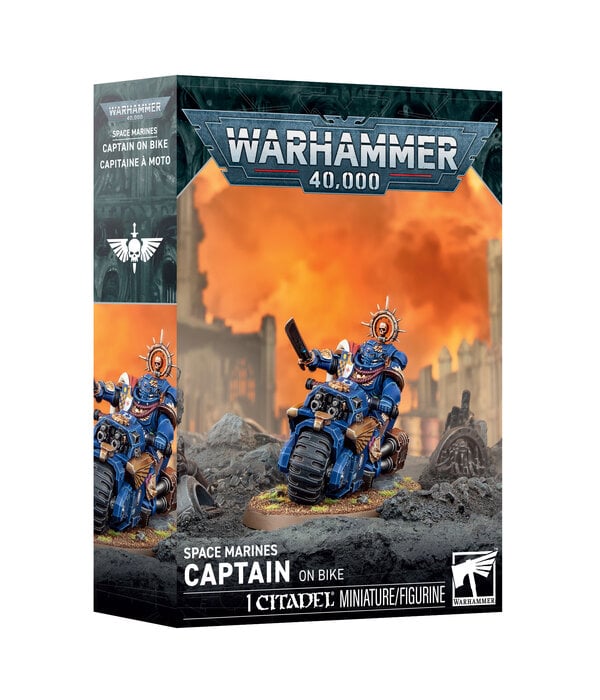 SPACE MARINES CAPTAIN ON BIKE