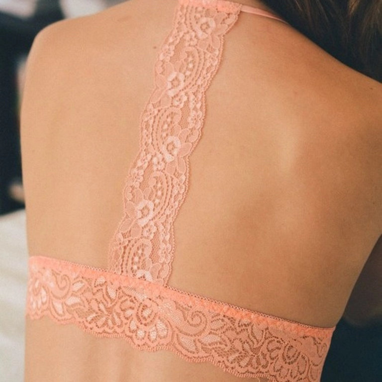 lace back bralette