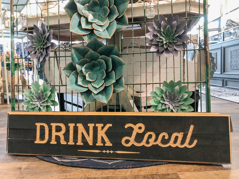 Wooden Drink Local Wall Hanging